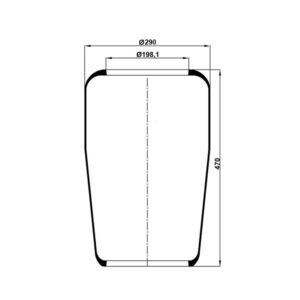 INS.ASP.0377 Air spring, without piston