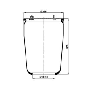 INS.ASP.0311 Air spring, without piston