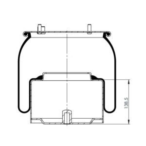 INS.ASP.0314 Air spring, with steel piston