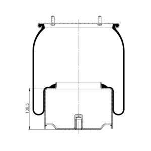 INS.ASP.0313 Air spring, with steel piston