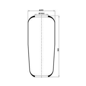 INS.ASP.0185 Air spring, without piston