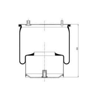 INS.ASP.0071 Air spring, with steel piston