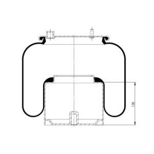 INS.ASP.0075 Air spring, with steel piston