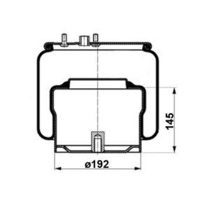 INS.ASP.0077 Air spring, with steel piston
