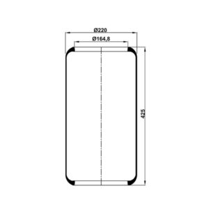 INS.ASP.0278 Air spring, without piston
