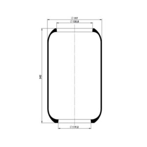 INS.ASP.0398 Air spring, without piston