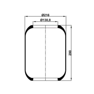 INS.ASP.0119 Air spring, without piston