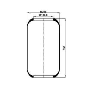 INS.ASP.0120 Air spring, without piston