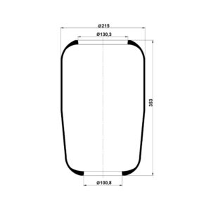 INS.ASP.0106 Air spring, without piston