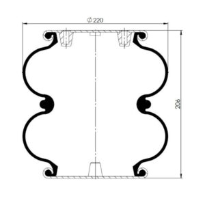INS.ASP.0374 Convoluted Air Spring