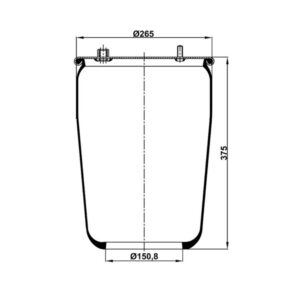 INS.ASP.0310 Air spring, without piston