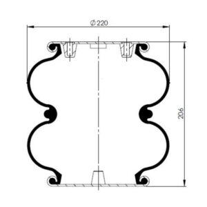 INS.ASP.0375 Convoluted Air Spring