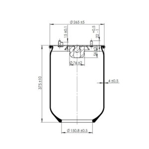 INS.ASP.0312 Air spring, without piston