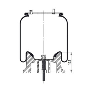 INS.ASP.0055 Air spring, with plastic piston
