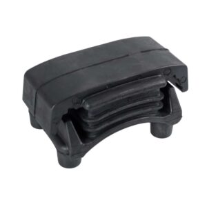Rubber mounting, parabolic suspension, rear axle, left
